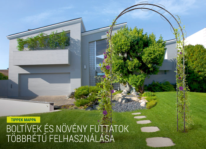 Boltívek és növény futtatok többrétű felhasználása