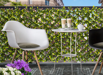 Trafor flexibil din PVC, cu frunze din polietilenă, pentru decorarea pereţilor sau balcoanelor, respectiv separarea diferitelor spaţii